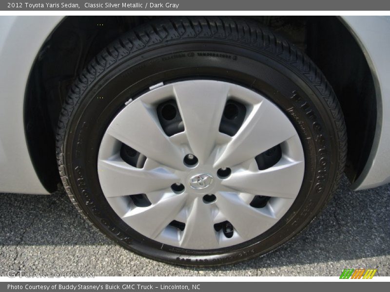 Classic Silver Metallic / Dark Gray 2012 Toyota Yaris Sedan