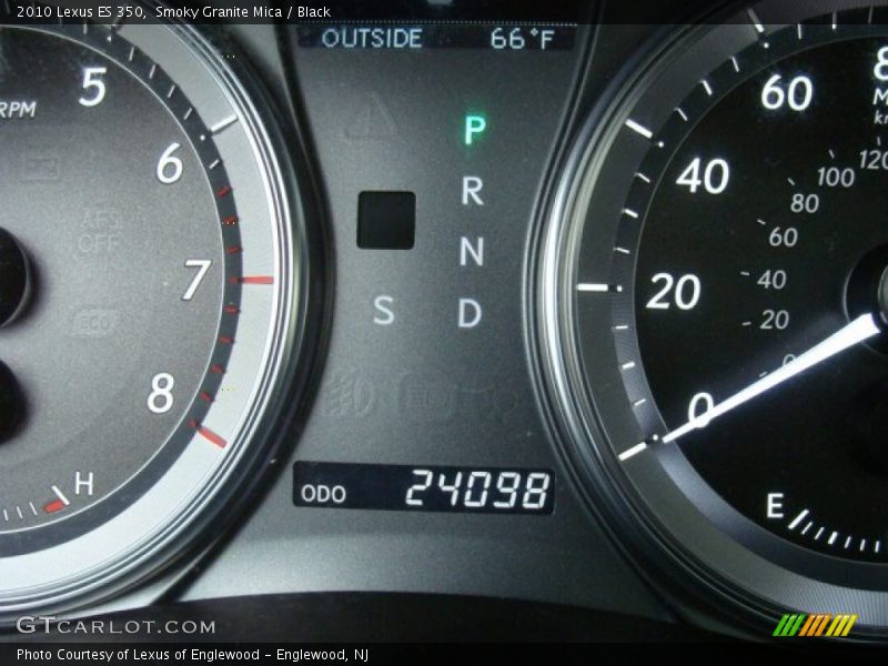 Smoky Granite Mica / Black 2010 Lexus ES 350