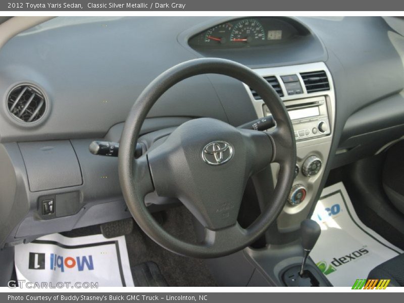Classic Silver Metallic / Dark Gray 2012 Toyota Yaris Sedan