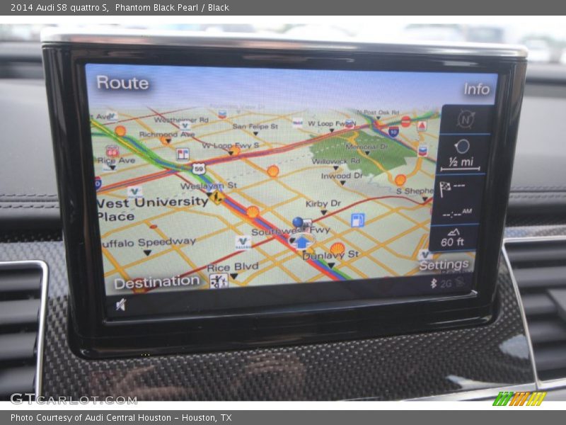 Navigation of 2014 S8 quattro S