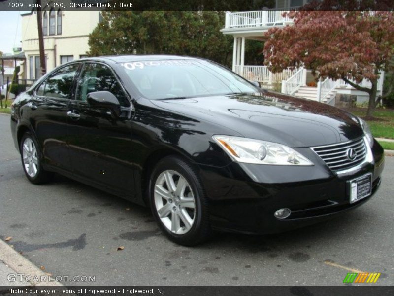 Obsidian Black / Black 2009 Lexus ES 350