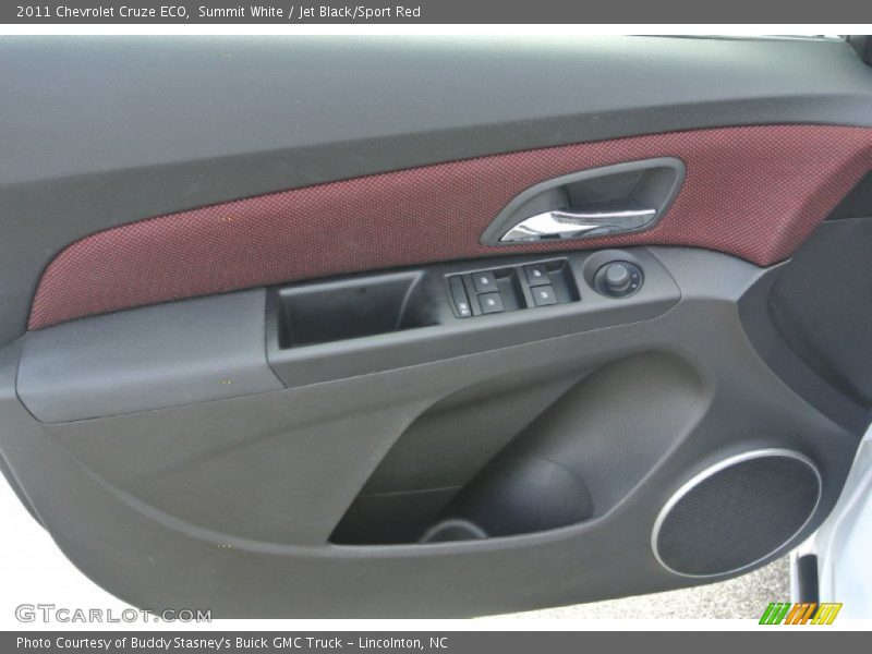 Summit White / Jet Black/Sport Red 2011 Chevrolet Cruze ECO