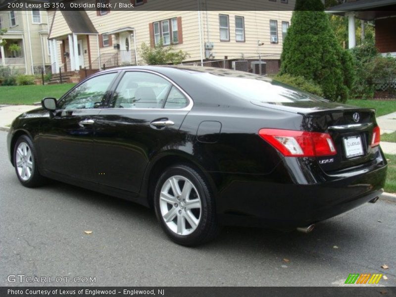 Obsidian Black / Black 2009 Lexus ES 350