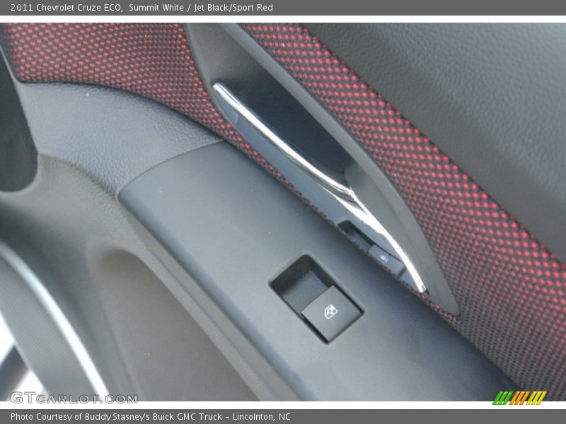 Summit White / Jet Black/Sport Red 2011 Chevrolet Cruze ECO