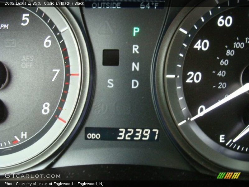 Obsidian Black / Black 2009 Lexus ES 350