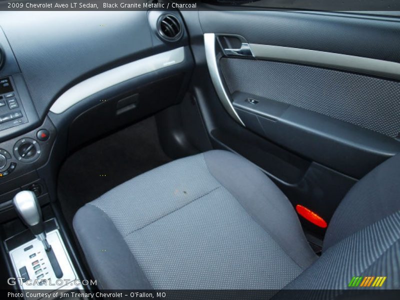 Black Granite Metallic / Charcoal 2009 Chevrolet Aveo LT Sedan