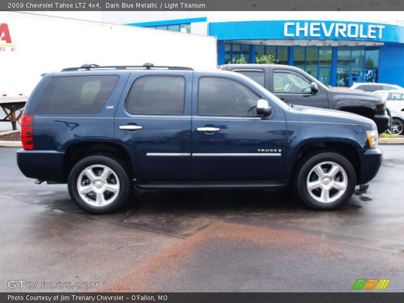 Dark Blue Metallic / Light Titanium 2009 Chevrolet Tahoe LTZ 4x4