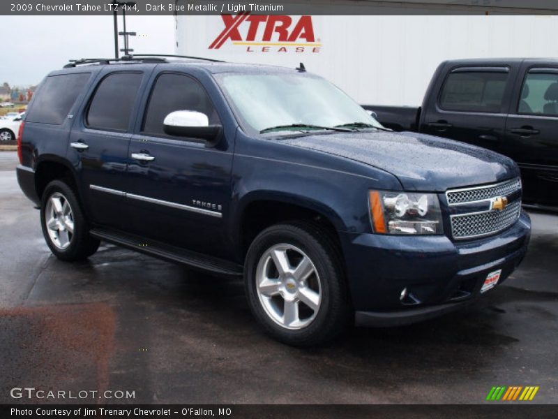 Dark Blue Metallic / Light Titanium 2009 Chevrolet Tahoe LTZ 4x4