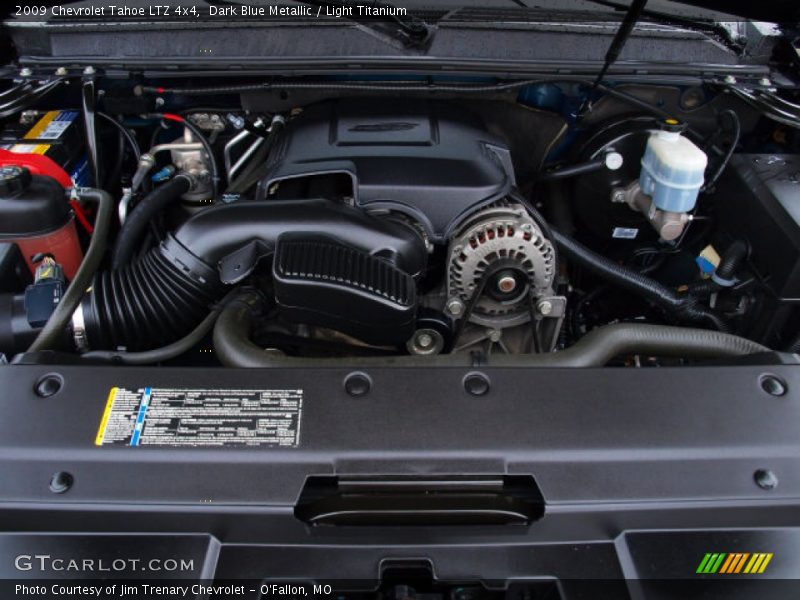Dark Blue Metallic / Light Titanium 2009 Chevrolet Tahoe LTZ 4x4