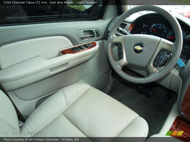 Dark Blue Metallic / Light Titanium 2009 Chevrolet Tahoe LTZ 4x4