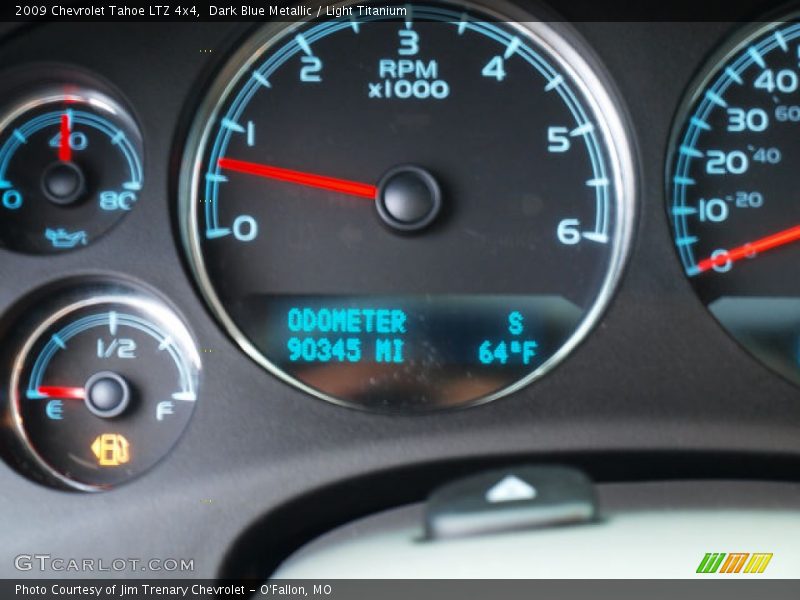Dark Blue Metallic / Light Titanium 2009 Chevrolet Tahoe LTZ 4x4