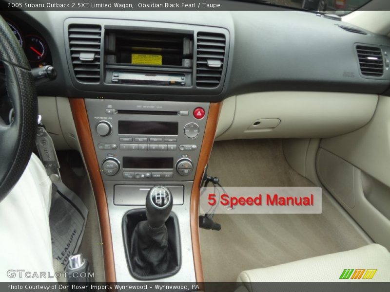 Obsidian Black Pearl / Taupe 2005 Subaru Outback 2.5XT Limited Wagon