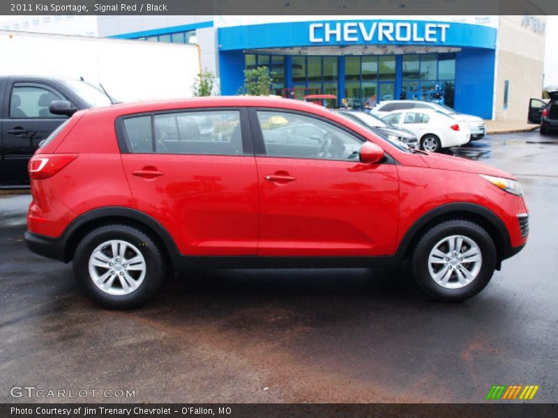 Signal Red / Black 2011 Kia Sportage