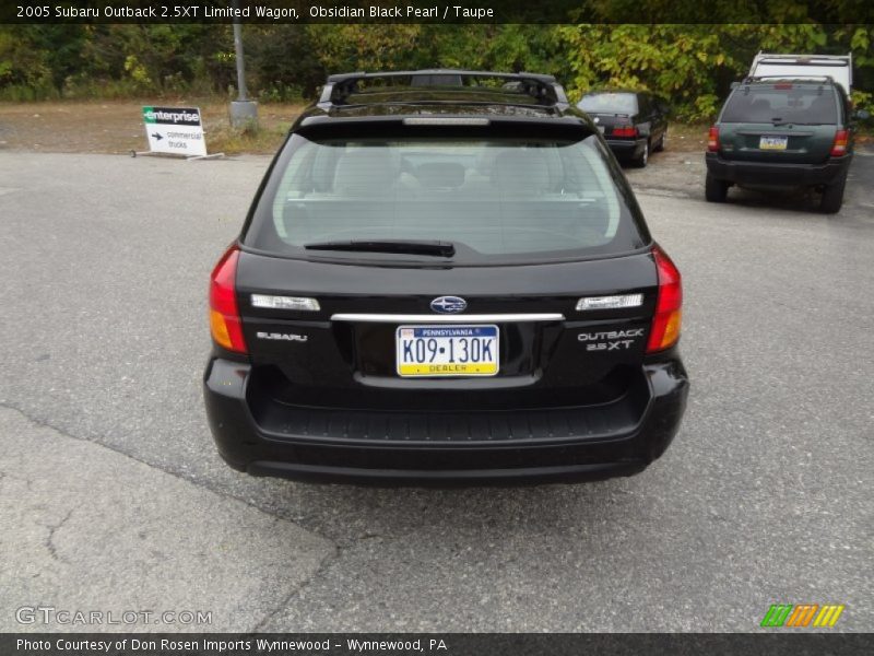 Obsidian Black Pearl / Taupe 2005 Subaru Outback 2.5XT Limited Wagon
