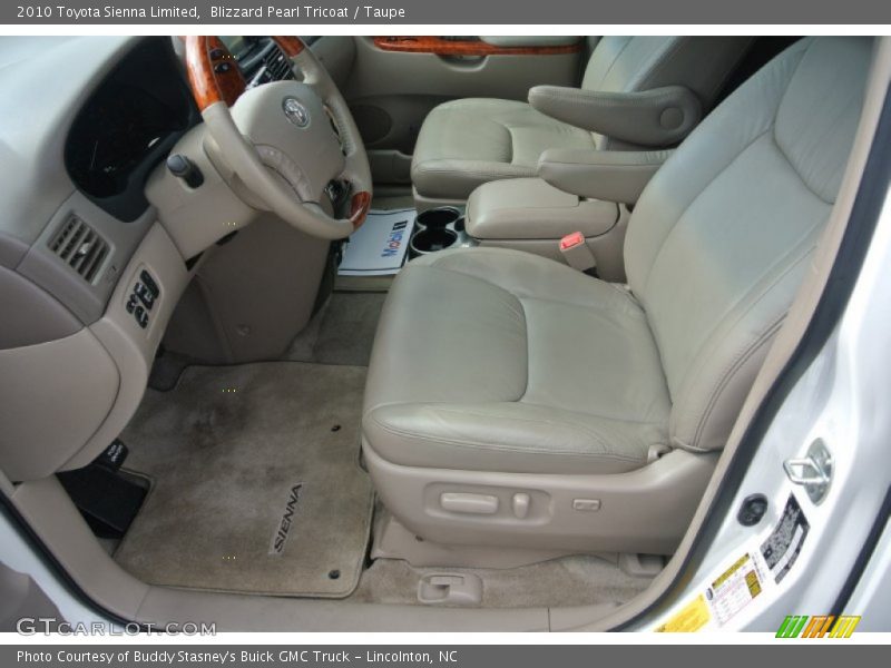 Blizzard Pearl Tricoat / Taupe 2010 Toyota Sienna Limited