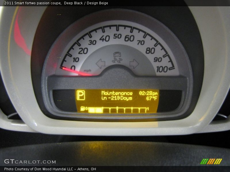  2011 fortwo passion coupe passion coupe Gauges