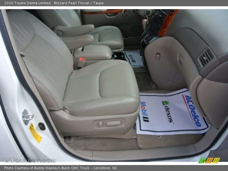 Blizzard Pearl Tricoat / Taupe 2010 Toyota Sienna Limited