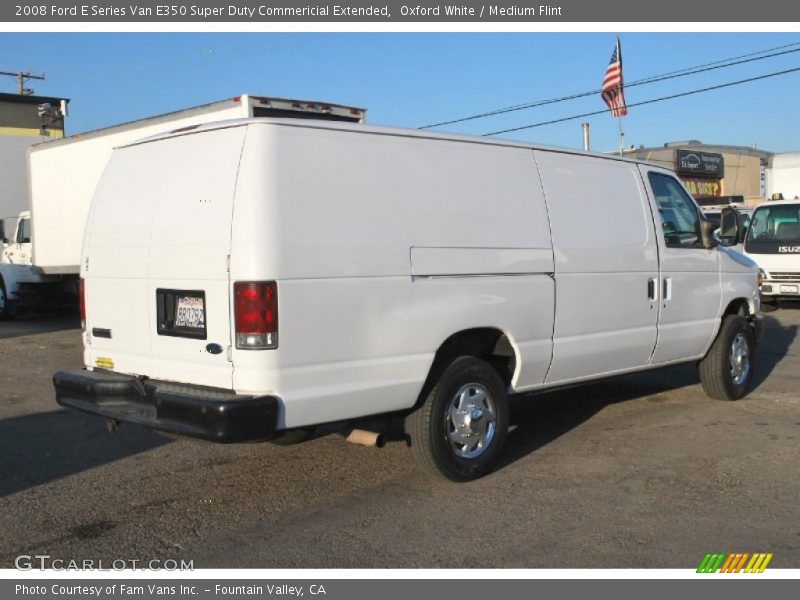 Oxford White / Medium Flint 2008 Ford E Series Van E350 Super Duty Commericial Extended