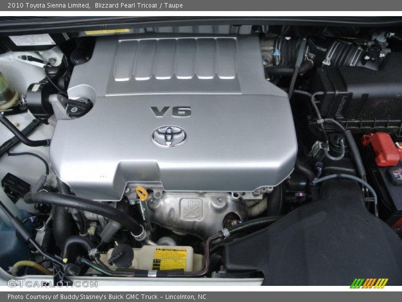 Blizzard Pearl Tricoat / Taupe 2010 Toyota Sienna Limited