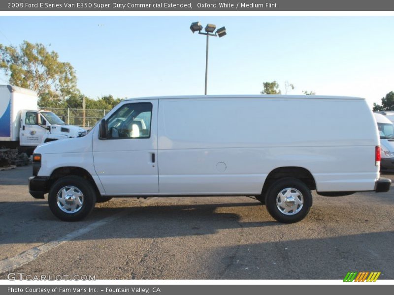 Oxford White / Medium Flint 2008 Ford E Series Van E350 Super Duty Commericial Extended