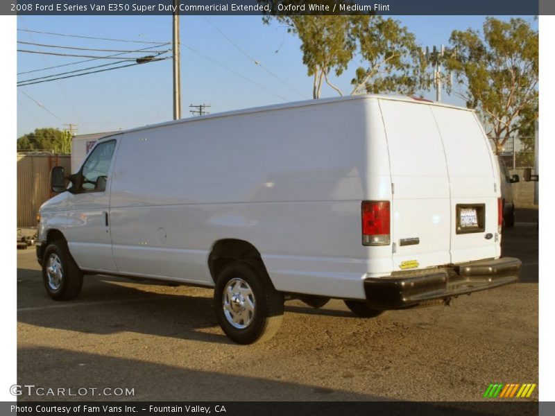 Oxford White / Medium Flint 2008 Ford E Series Van E350 Super Duty Commericial Extended