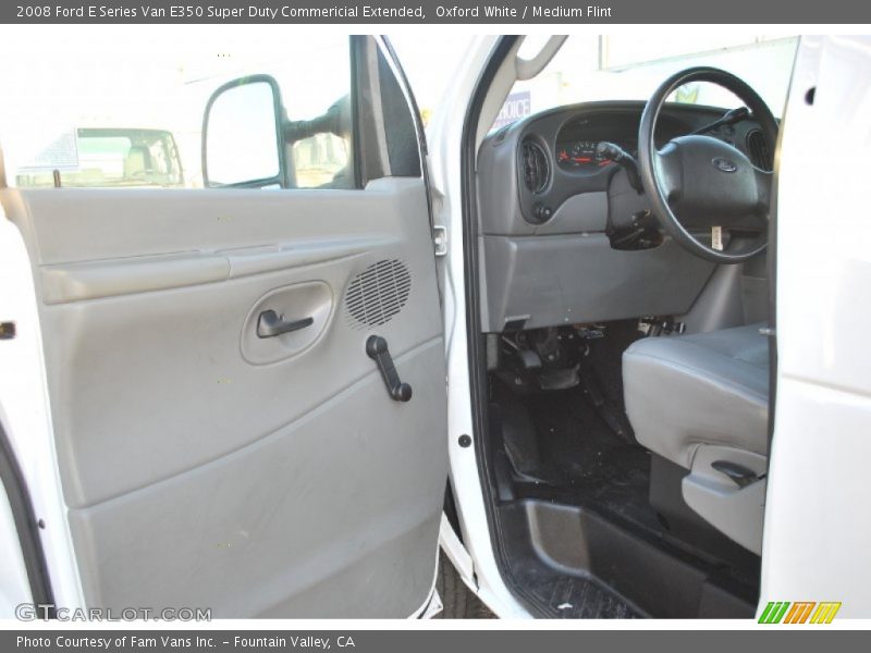Oxford White / Medium Flint 2008 Ford E Series Van E350 Super Duty Commericial Extended