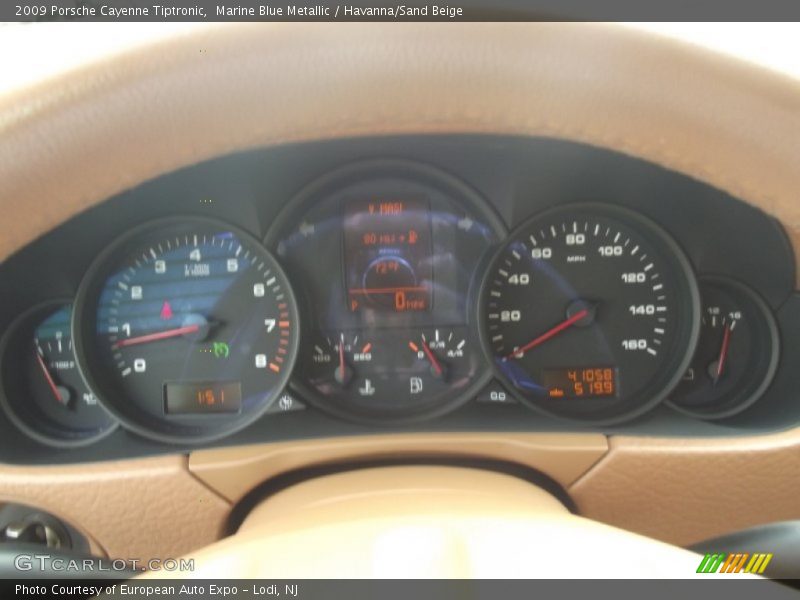 Marine Blue Metallic / Havanna/Sand Beige 2009 Porsche Cayenne Tiptronic