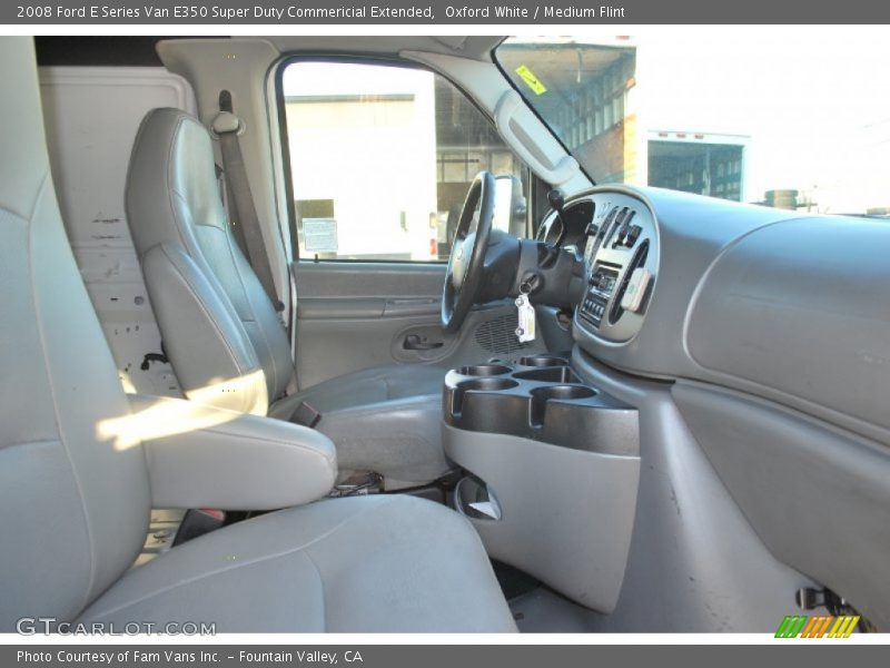 Oxford White / Medium Flint 2008 Ford E Series Van E350 Super Duty Commericial Extended