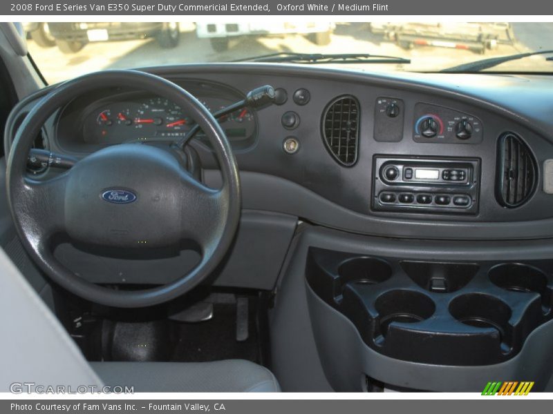 Oxford White / Medium Flint 2008 Ford E Series Van E350 Super Duty Commericial Extended