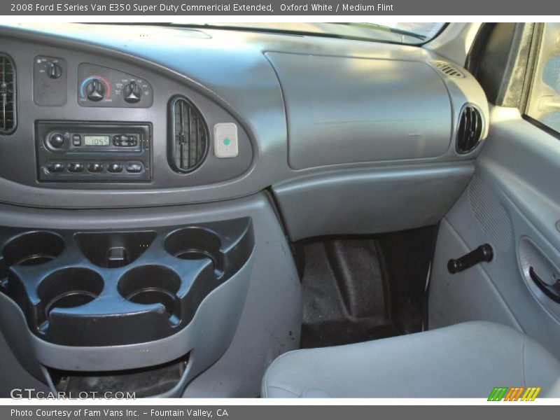 Oxford White / Medium Flint 2008 Ford E Series Van E350 Super Duty Commericial Extended