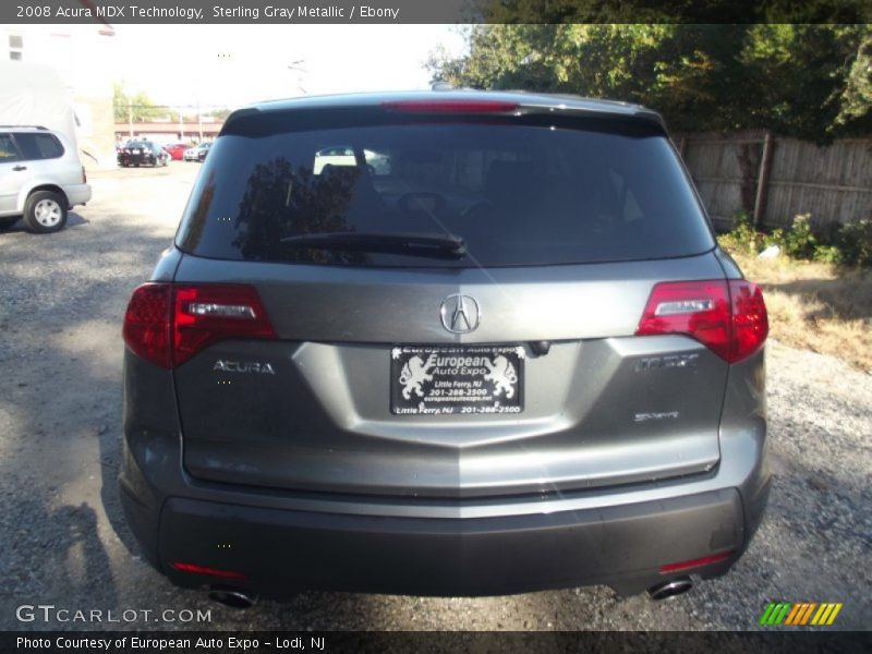 Sterling Gray Metallic / Ebony 2008 Acura MDX Technology