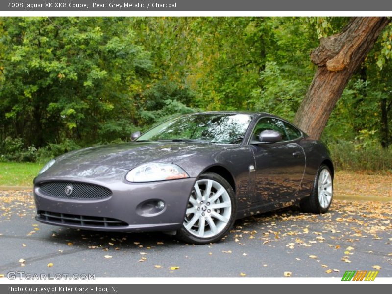 Pearl Grey Metallic / Charcoal 2008 Jaguar XK XK8 Coupe