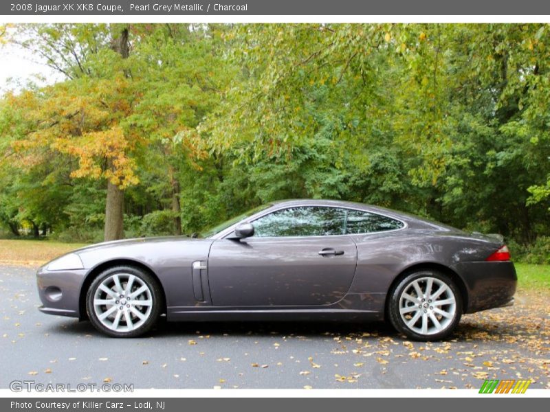 Pearl Grey Metallic / Charcoal 2008 Jaguar XK XK8 Coupe