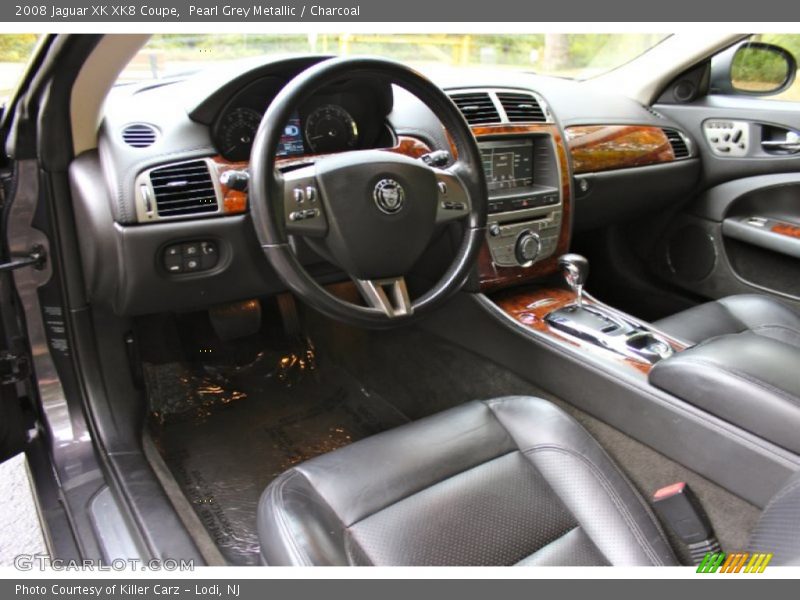 Pearl Grey Metallic / Charcoal 2008 Jaguar XK XK8 Coupe