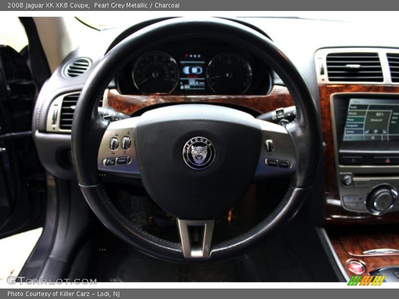 Pearl Grey Metallic / Charcoal 2008 Jaguar XK XK8 Coupe