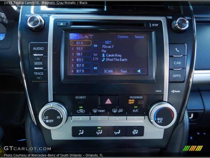 Magnetic Gray Metallic / Black 2013 Toyota Camry SE
