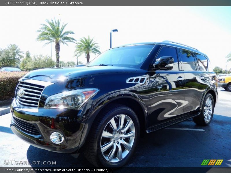 Front 3/4 View of 2012 QX 56