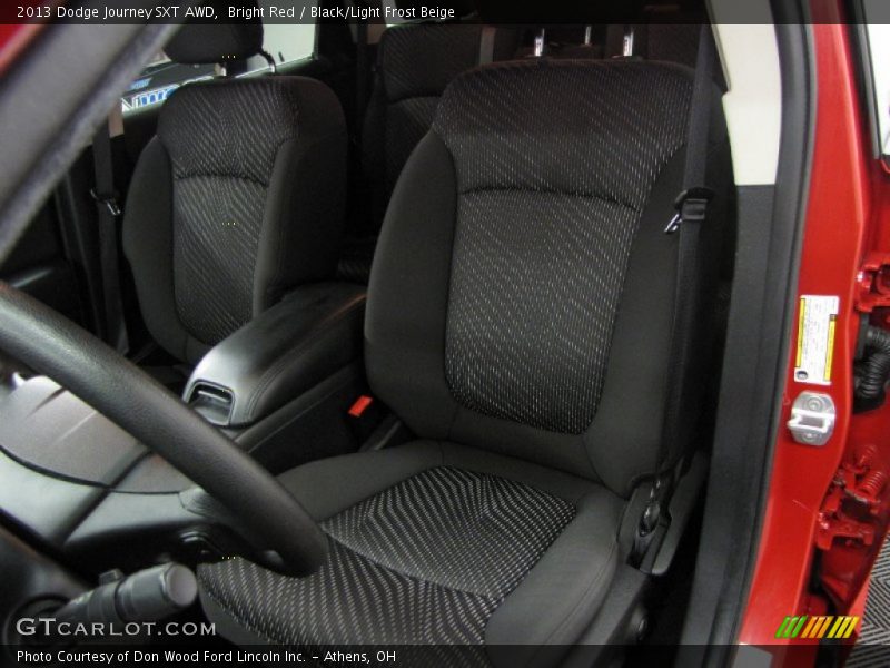 Bright Red / Black/Light Frost Beige 2013 Dodge Journey SXT AWD