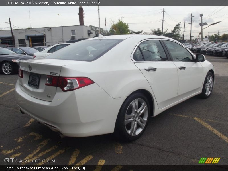 Premium White Pearl / Ebony 2010 Acura TSX V6 Sedan