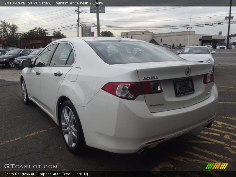 Premium White Pearl / Ebony 2010 Acura TSX V6 Sedan