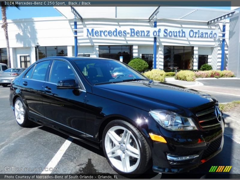 Black / Black 2014 Mercedes-Benz C 250 Sport