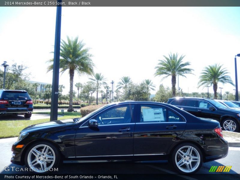 Black / Black 2014 Mercedes-Benz C 250 Sport