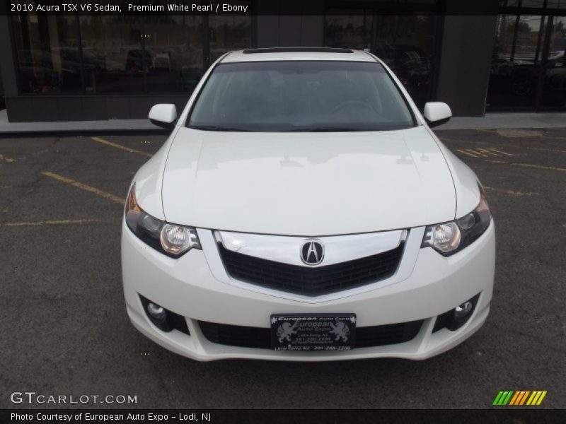 Premium White Pearl / Ebony 2010 Acura TSX V6 Sedan