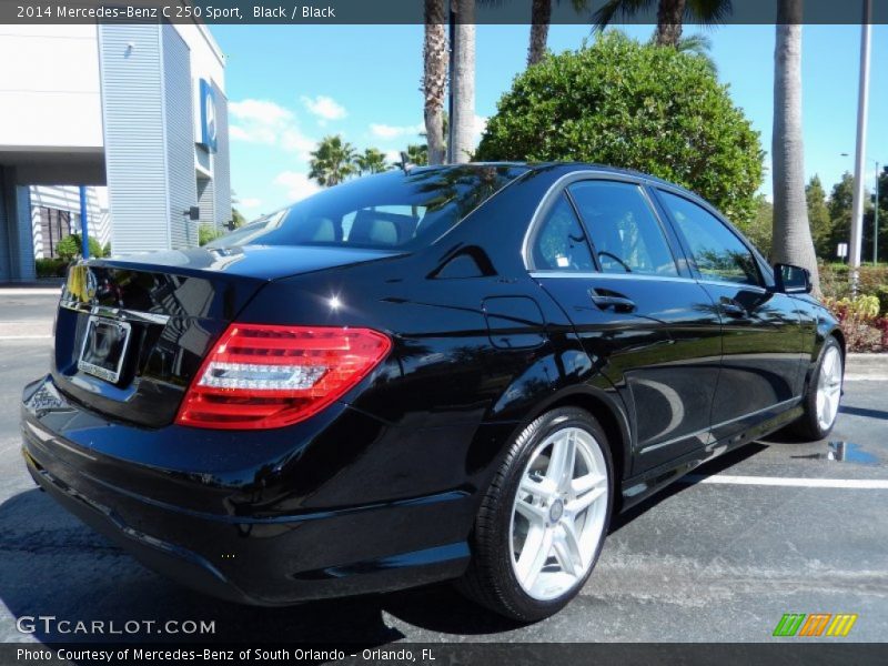 Black / Black 2014 Mercedes-Benz C 250 Sport