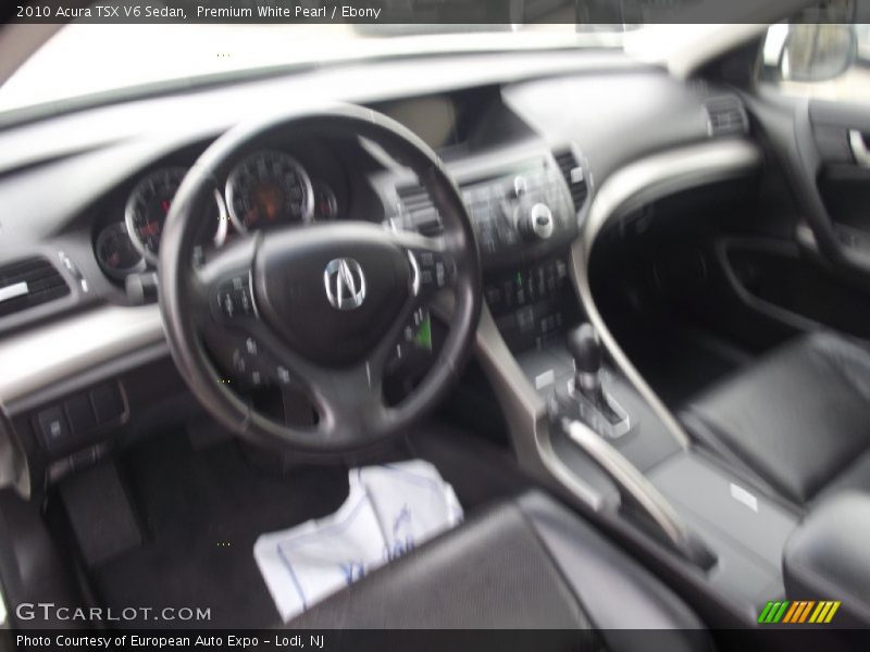 Premium White Pearl / Ebony 2010 Acura TSX V6 Sedan