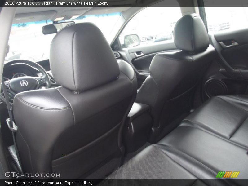 Premium White Pearl / Ebony 2010 Acura TSX V6 Sedan