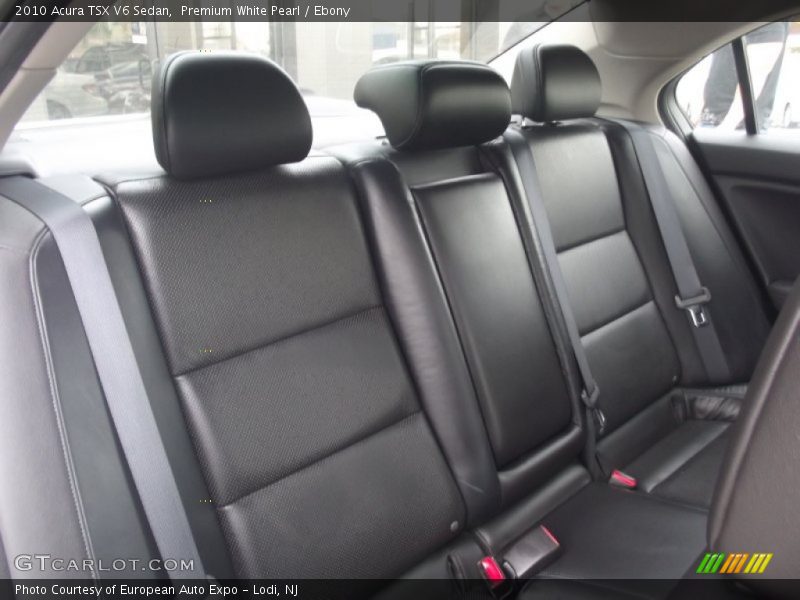 Premium White Pearl / Ebony 2010 Acura TSX V6 Sedan