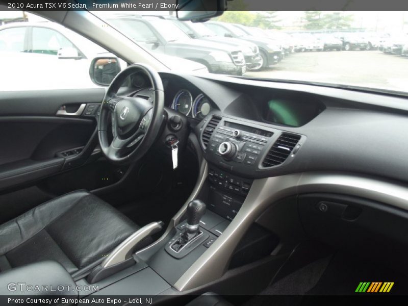 Premium White Pearl / Ebony 2010 Acura TSX V6 Sedan