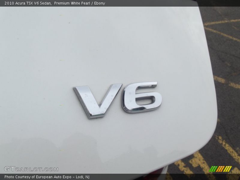 Premium White Pearl / Ebony 2010 Acura TSX V6 Sedan