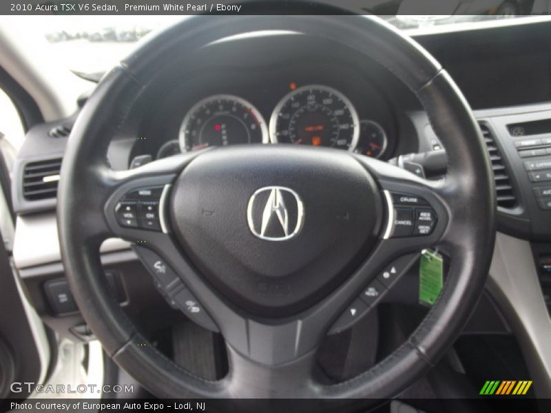 Premium White Pearl / Ebony 2010 Acura TSX V6 Sedan